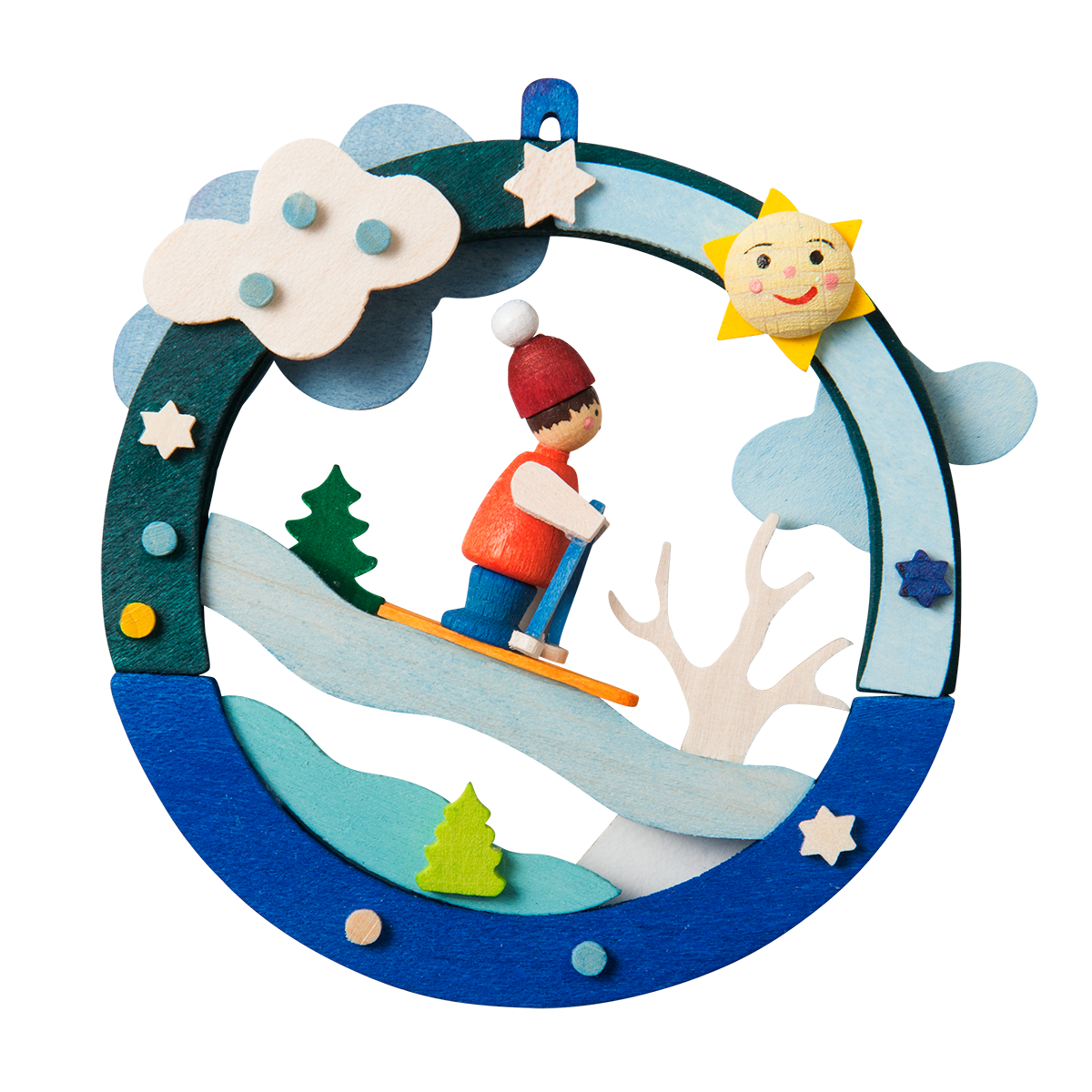 Diorama - Ski Run - Christmas tree decoration